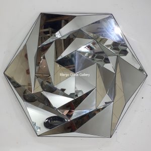Wall Mirror 3D Hexagon MG 004596