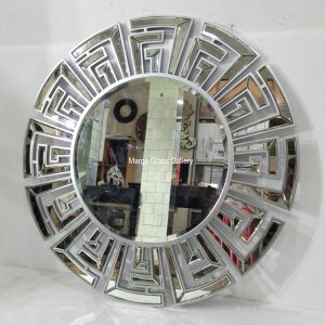 Key Mirror Round Silver MG 004620