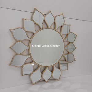 Sunburn Wall Mirror Round Beaded MG 004688 = 1 pcs