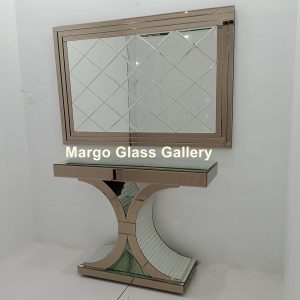 Brown Mirror Console Table MG 006324