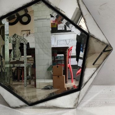 Antique Octagonal 3D Wall Mirror
