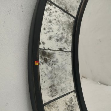 Round bevel antique mirror