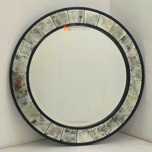 Antique Round Bevel Mirror MG 014485