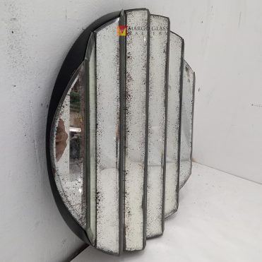 Antique 3D Round Mirror