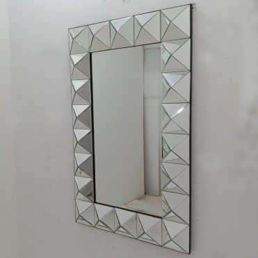Rectangle Wall Mirror Diamond 3D