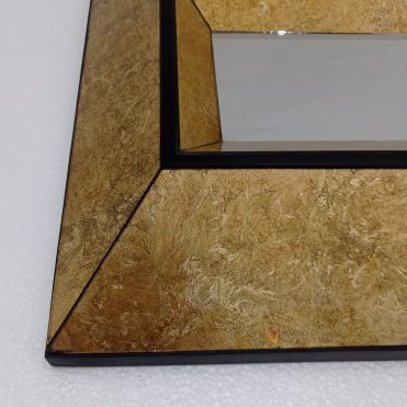 Square 3D Gold Eglomise Mirror