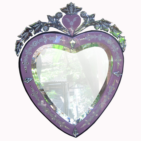 The Magic of Love Shines in the Sparkle of a Venetian Heart Mirror A Luxurious and Timeless Gift for Your Lover